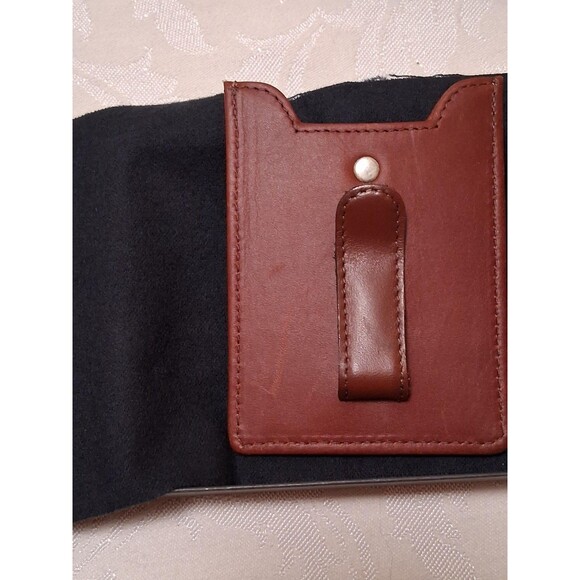 Allen Edmonds Money Clip Wallet Mens Brown Chili Leather Made in USA 1010209 - Picture 2 of 7